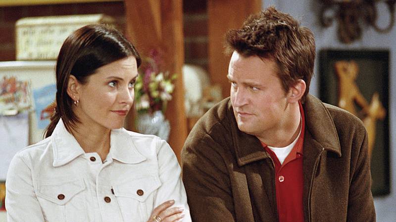 Courteney Cox shared a video clip from the Season 4 finale of "Friends."